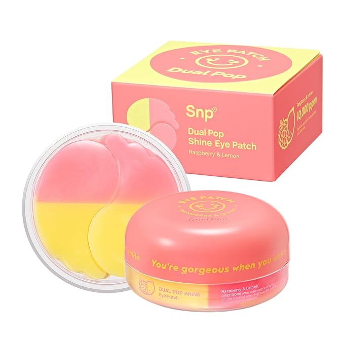 SNP [K Beauty Dual Pop Eye Patch | Eye Mask for Hydrating,Moisturizing and Firming All Skin Types | Treatment for Wrinkle and Puffy Eyes | Korean Skincare Eye Mask | 30 Patches