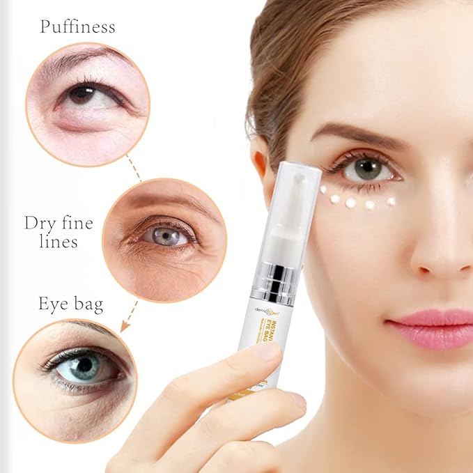 Instant Eyebag Remover Anti Aging Reduce Dark Circles, Puffiness, Under Eye Bags, Wrinkles & Fine Lines For Men & Women