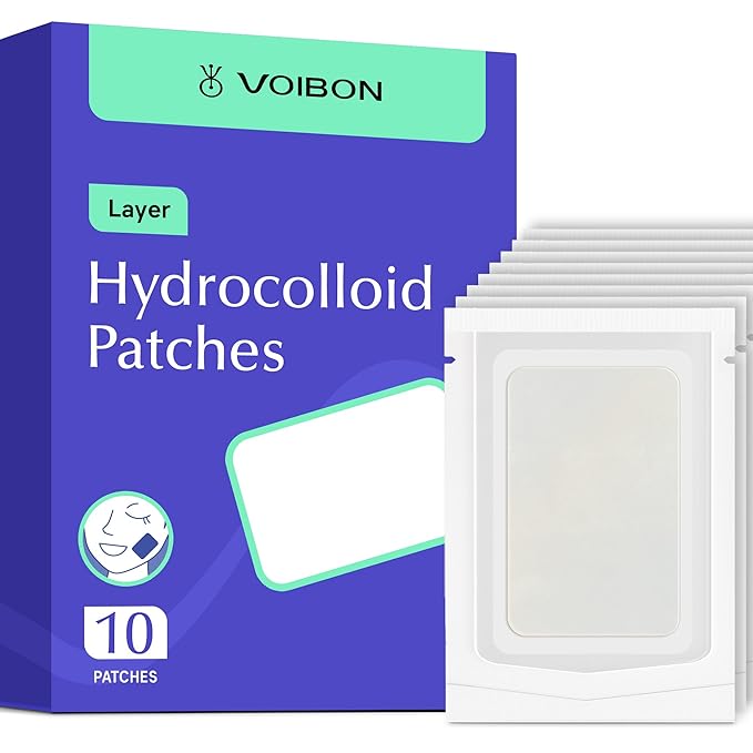 XXL Acne Patches - Hydrocolloid Pimple Covers for Face & Body Breakouts | Cystic Zit Treatment | Vegan (10ct)