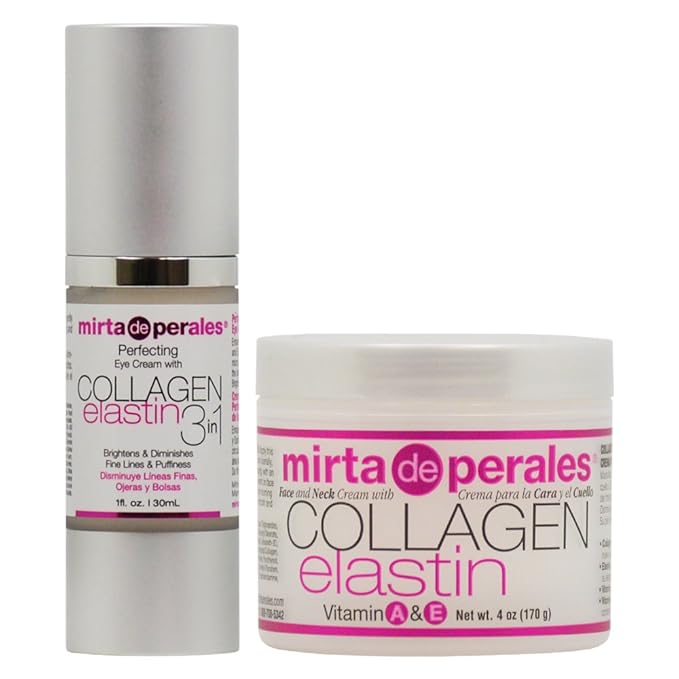 Mirta De Perales Collagen Elastin Eye Cream + Face and Neck Cream Set