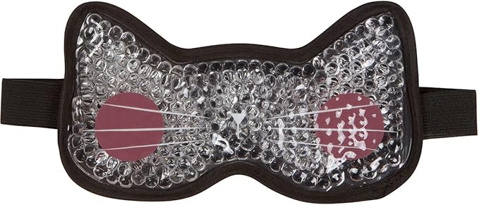 Soothing Gel Bead Eye Mask, Cat Theme