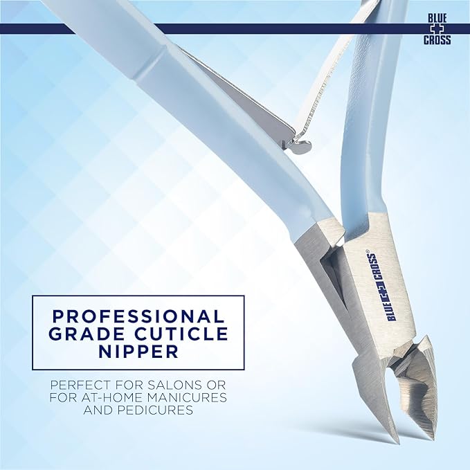 Blue Cross Professional Nail Care, Hydrating, Moisturizing, Strengthening Cuticle Remover + Softener Cream with 6mm Jaw Cuticle Nippers, 2 Pack