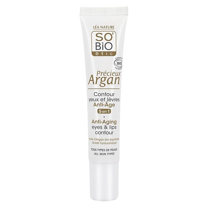 SO’BiO étic Précieux Argan - Crema Anti Age Contorno Occhi & Labbra 15 ml