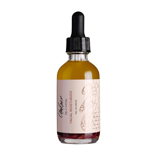 Umber by J Hydrating Facial Moisturizer – Face Serum for Dry and Sensitive Skin with Tea Tree Oil and Jojoba Oil – Improves Overall Skin Tone and Helps Balance Sebum Production for Healthy Skin