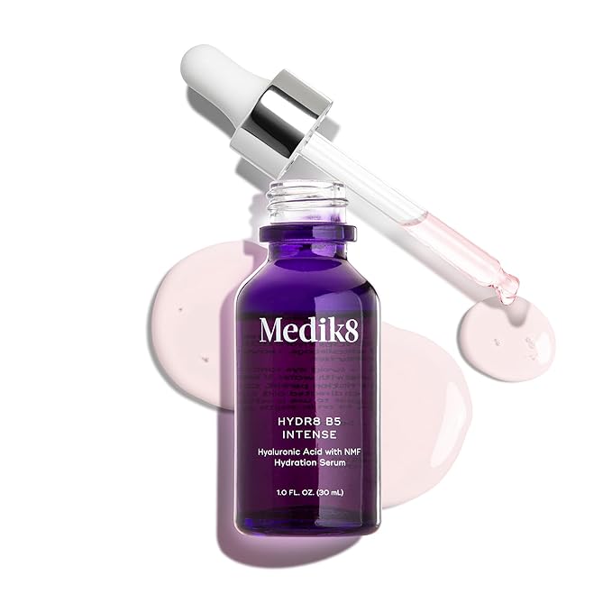 Medik8 Hydr8 B5 Intense - Hyaluronic Acid Serum - Moisturizing, Brightening Antioxidant Serum for Face - Smooths Fine Lines and Wrinkles - 1.0 oz