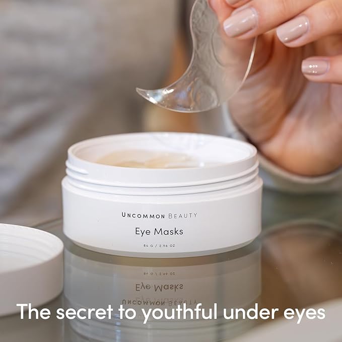 Eye Masks - Softening and Smoothing Under Eye Masks - All Skin Types, Vegan, Cruelty Free, Fragrance Free, 30 Count