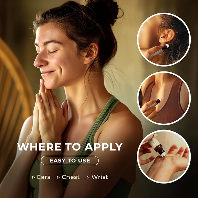 Gya Labs Camphor Essential Oil Roll on - Soothing Chest Rub Aromatherapy, 100% Pure Natural Camphor Oil Roller, Travel Size (0.34 Fl Oz)