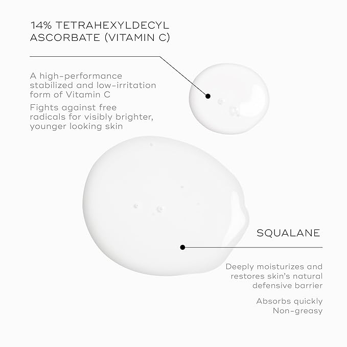 Medik8 C-Tetra Luxe - Brightening, Balancing, Plumping Daily Vitamin C Face Serum - Firms and Smooths Fine Lines and Wrinkles - With Squalane - 1.0 oz