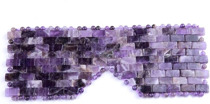 Natural Gemstone Jade Sleep Mask, Amethyst Eye Mask, Anti-Aging Hot or Cold Using Stone Eye Mask