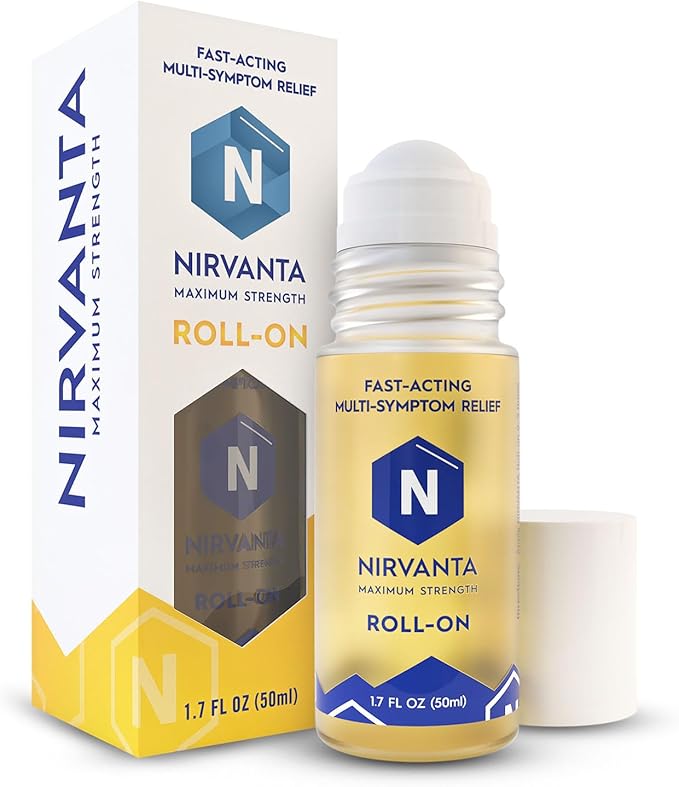 Natural Nerve Comfort Roll-On Oil 1.7oz – Fast-Absorbing with Rosehip, Frankincense and Myrrh - Soothing Support for Neck, Back & Joints – Lightweight and Non-Greasy