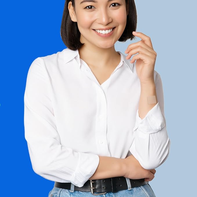 Veru Wellness Hair Skin Nail Duo Lifestyle Patches - Biotin Collagen - Self Adhesive Time Release Topical Patch, 8-10 Hours (60 Day Supply)