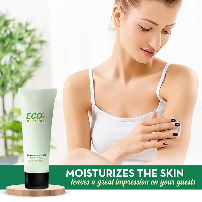 Eco Amenities Travel Size Lotion Bulk - 200 Pack, 30ml (1 fl oz) Tubes - Delight Guests with Refreshing Mini Hand Lotion Travel Size Toiletries - Individually Packed for AirBnBs, Hotels, Gyms, Spas