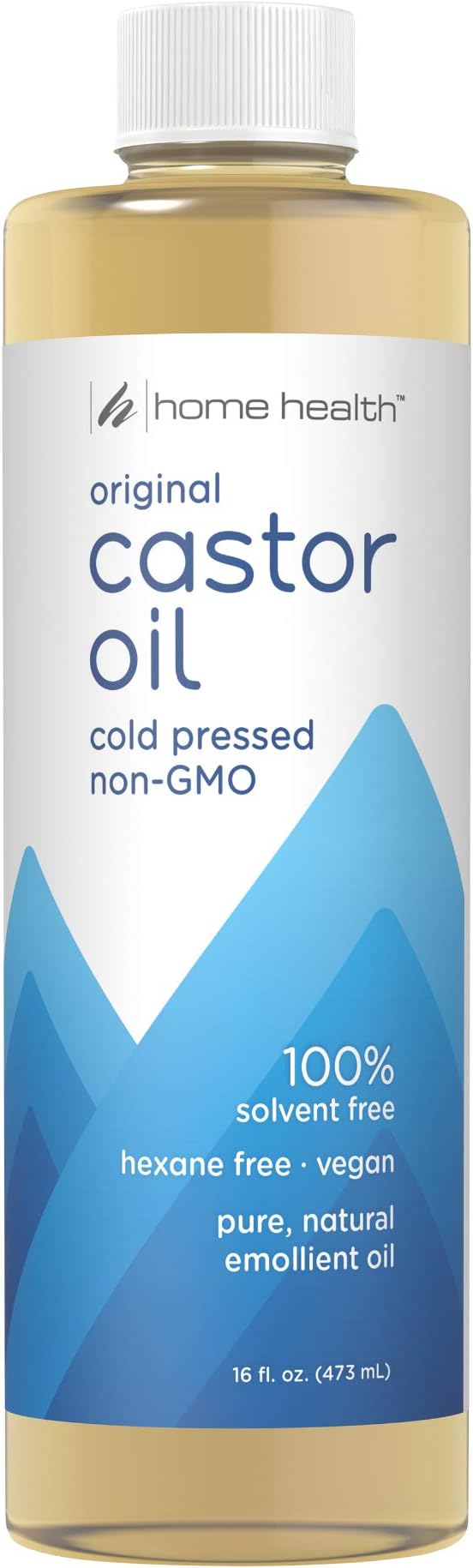 Home Health Original Castor Oil, Promotes Healthy Hair And Skin, Natural Skin Moisturizer - Pure, Cold Pressed, Non-GMO, Hexane-Free, Solvent-Free, Paraben-Free, Vegan - 16 fl oz