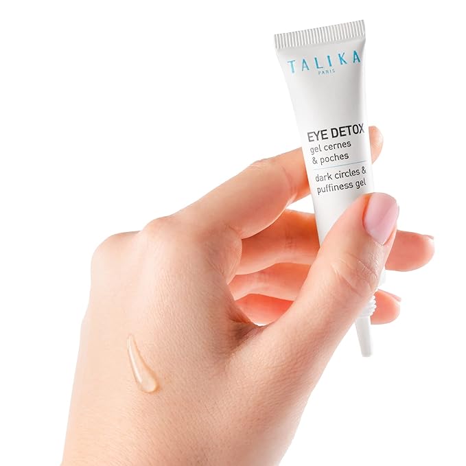 Talika Eye Detox Gel - Dark Circles & Puffiness Gel, Quick-Absorbing Eye Care, New Caffeinated Blend, Depuffing, Brightening, Instantly Awakened Eye Contour, Anti-Dark Circles 0.33 Oz