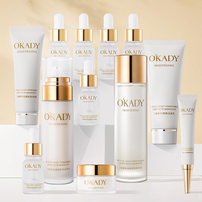 O'KADY Anti Aging Skin Care Sets Valentine's Day skincare gift set Gentle Facial Skin Care Sets & Kits for Wife Mom Women Girl Valentine's Day (12 Piece)