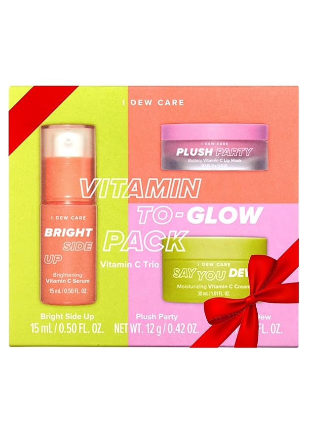 I DEW CARE Korean Skin Care Set Trio - Vitamin To Glow Pack + NOONI Korean Facial Clenaser - Snowflake Whipping Cleanser 5.07 Fl Oz Bundle