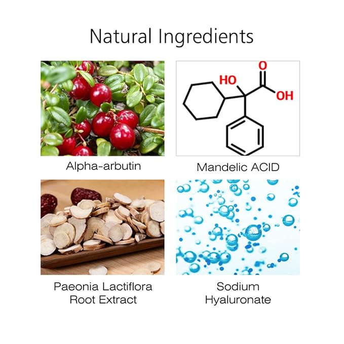 AICHUN BEAUTY Face Serum Eye Essence Anti-Wrinkles Anti-Acne Oil-Control Anti-Freckle Refreshing Moisturizing Purifying Shrink Pores 30ml 1.01FL.oz (10% Alpha Arbutin + 5% Mandelic ACID Face Serum)