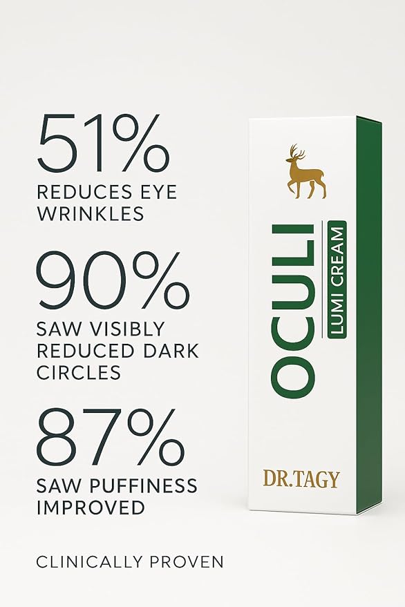 DR. TAGY Under Eye Cream – Dark Circle & Puffiness Treatment – Hydrating & Rejuvenating Formula with Alpha-Arbutin, Vitamin C, Hyaluronic Acid & Peptides – Revitalizing & Firming – 30ml