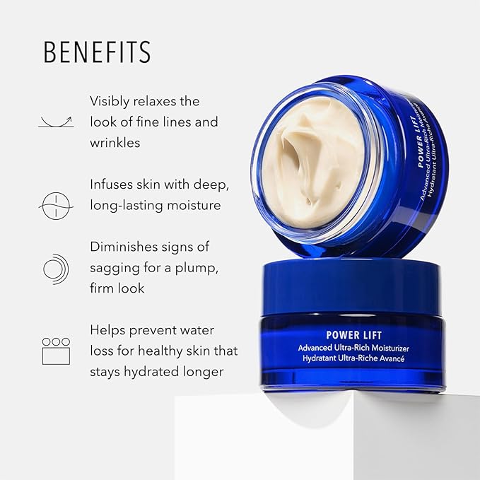 HydroPeptide Eye Authority and Power Lift Advanced Ultra-Rich Moisturizer Bundle, (0.5 Ounce and 1 Ounce)