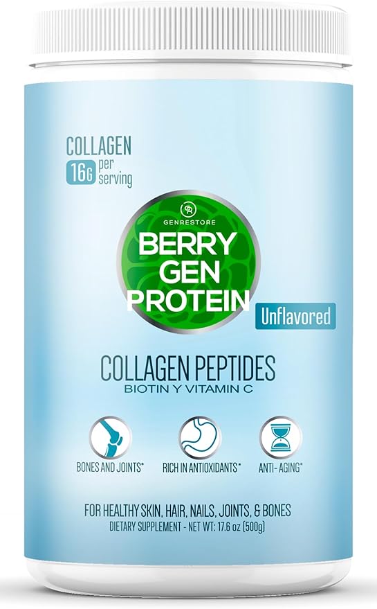 Unflavored Collagen Protein Powder with Biotin & Vitamin C – Powerful Bone & Joint Support, Anti-Aging Formula for Radiant Skin, Hair & Nails, Antioxidant-Rich Wellness Boost – 500g (1)