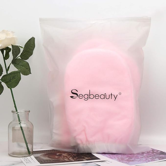 Paraffin Wax Mitts and Booties, Segbeauty Snug Elastic Opening Insulated Thick Terry Cloth Mittens for Hand and Foot, Gloves and Booties for Paraffin Warmers SPA Heated thera-py