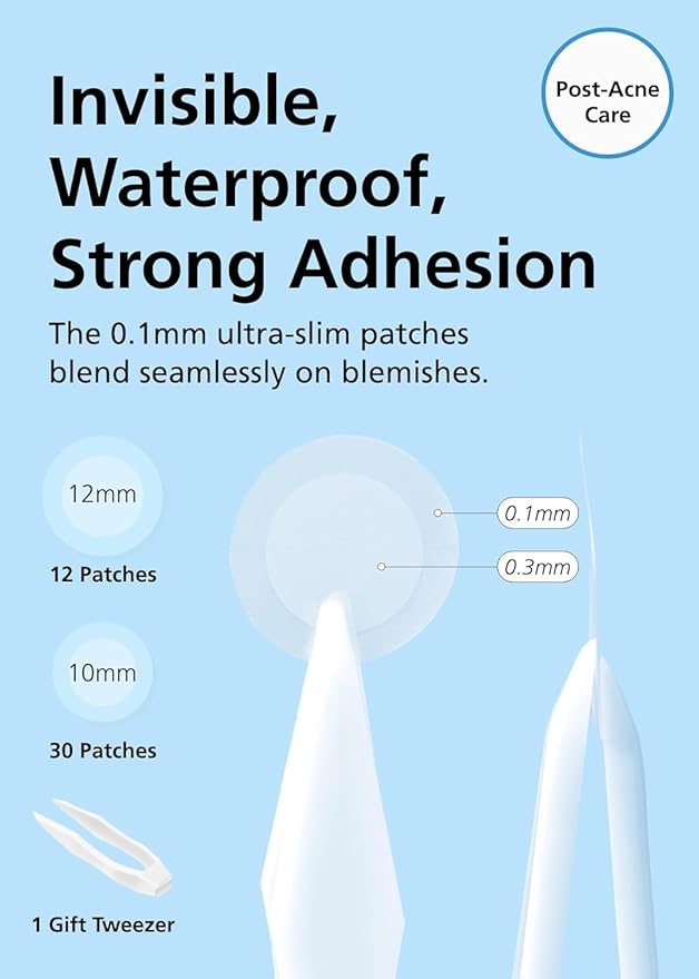 EasyDerm Pimple Patch Duo – 84 Counts | Beauty Hydrocolloid Patch(42ea) + Relief Invisible Patch(42ea) Tea Tree Oil Spot treatment for Zit, Blemish, and Breakout Care | Vegan & Cruelty-Free