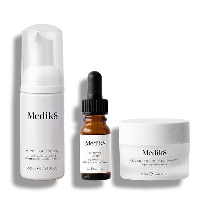Medik8 Mighty Mini's Collection, 3 pc Travel-Sized Skincare Set