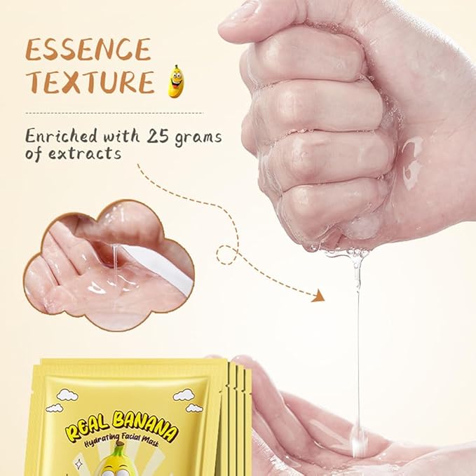 8 Pack Fruit Facial Mask Set โ Hydrating & Brightening Combo Face Masks for All Skin Types, Natural Sheet Masks Gift Set, Hypoallergenic Spa Skincare for Women/Men, Soothe Sensitive Skin (8 Pcs-Set04)