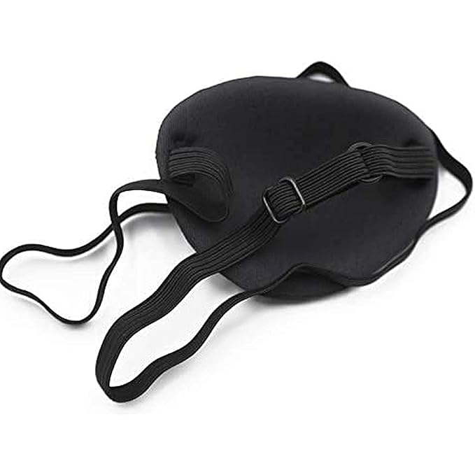 MYUBWTF Black Single Eye Mask, Pirate Skull Crossbone eye patch,Adjustable 3D Eye Patch for Adult and Kid (Leopard grain design)