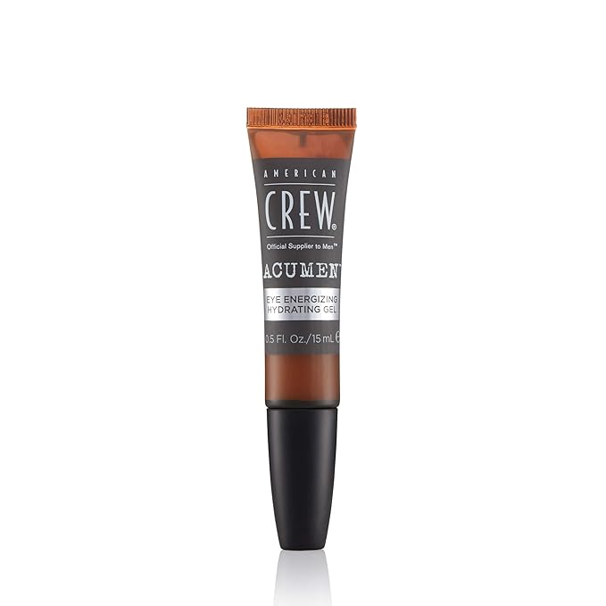 American Crew Men's Eye Hydrating Gel, Energizing Oil-Free Gel to Minimize Puffiness and Reduce Dryness, 0.5 Fl Oz