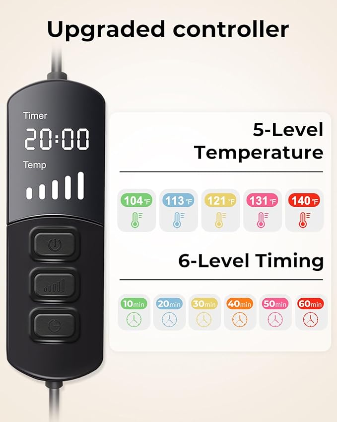 Aroma Season Heated Eye Mask for Dry Eyes, Warm Eye Compress with Flaxseed, Moist Heat Therapy