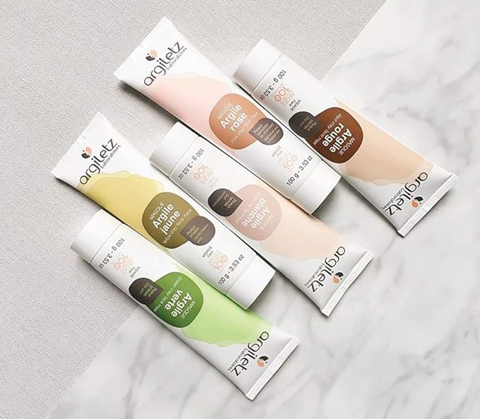 Argiletz red clay face mask for sensitive skin 100g / 3.53 fl.oz. 100% sourced and produced in France. Finest grade of clay.