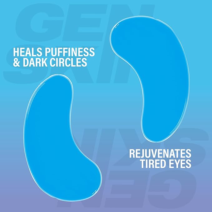 Eye Patches for Dark Circles and Puffiness, Under Eye Mask with Hyaluronic Acid and Marine Algae, Vegan and Cruelty-Free Under Eye Patches, Marine Algae Eye Masks, 5-Pack