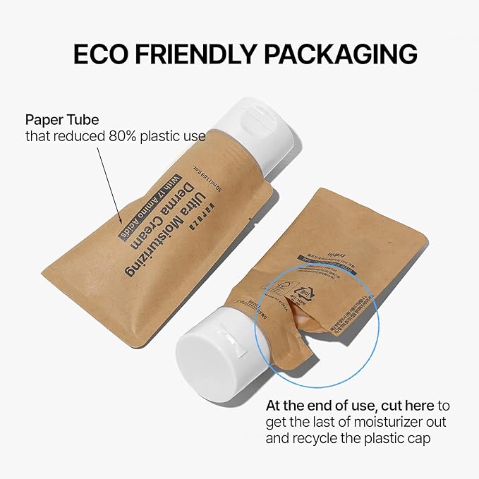 Ultra Moisturizing Derma Facial Cream – Oil Free Deep Hydrating Face Moisturizer – Vegan, EWG Verified Product Korea Skin Care with Hyaluronic Acid, Amino Acids, Non-Sticky Unscented Lotion