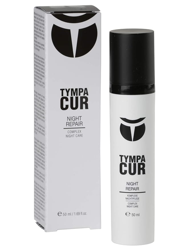 Dermaroller Tympacur Night Repair Face Cream Restores Skin with Myoxinol Hyaluronic Acid Aloe Vera Shea Butter Vitamin A and E Dry Stressed Sensitive Skin is Rejuvenated Overnight oz, 1.7 Ounce