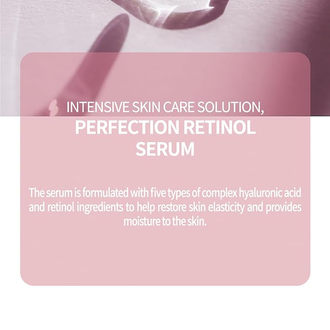 Face Retinol Serum 50ml / 1.69fl. OZ for Skin Elasticity Moisturizing Soothing Calming and Sensitive Skin with Natural Plant Source Extracts and & Peptide Complex Ingredients