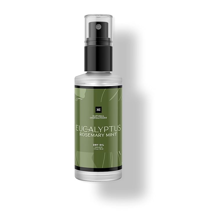 Natural Inspirations Eucalyptus Rosemary Mint Body & Face Dry Oil 4oz
