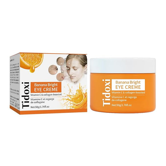 Banana Bright Eye Cream,Retinol Eye Cream for Dark Circles and Puffiness, Anti Aging Eye Cream with Hyaluronic Acid and Collagen vitamin C, Under Eye Cream,Smooth Fine Lines and Hydrate Eye Area