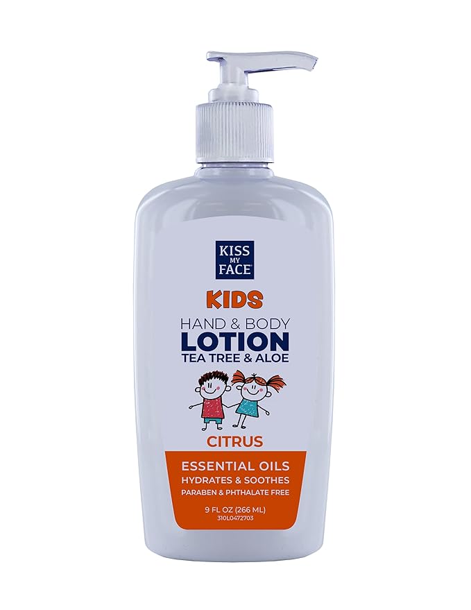 Kiss My Face Kids Cleansing Hand Spray - Rinse-Free On The Go Cleansing - Vegan & Cruelty-Free - Added Tea Tree And Aloe - Suitable For Sensitive Skin - 9 fl oz Bottle