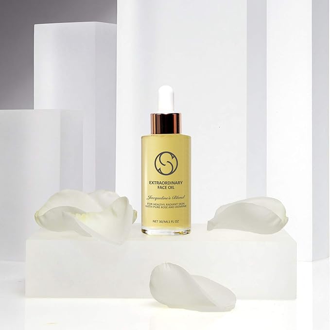 CIRCCELL Extraordinary Face Oil - Jacqueline's Blend for Brightening & Anti-Aging – Hydrating Natural Skin Care Treatment with Vitamin C, Rose & Jasmine Oils - All Skin Types, 30 ml