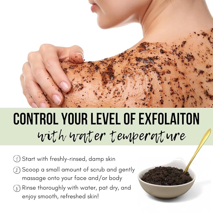 Natural Green Tea Sugar Scrub. Face, Body, and Foot Exfoliator. Helps with Moisturizing, Acne, Celluite, Wrinkles, and Exfoliating Dead Skin.