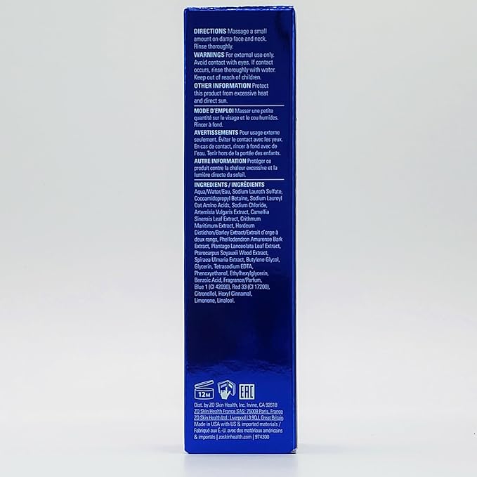 ZO SKIN HEALTH Gentle Cleanser for All Skin Types Travel Size 60 ml | 2 Fl Oz