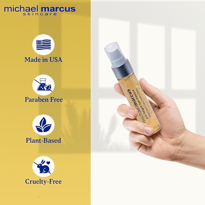 Michael Marcus Anti Fatigue Eye Masque (1 Fl oz) - Eye Cream for Puffy Eyes, Dark Circles, and Wrinkles - Moisturizing for Men & Women โ Natural, Hydrating & Cruelty Free Eye Skincare