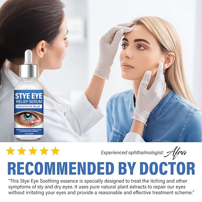 St_ye Eye Treatment, Natural Eye Serum for Chalazion and Blepharitis Treatment, Leading to Soothed and Restored E-ye Areas, 1 Fl.oz