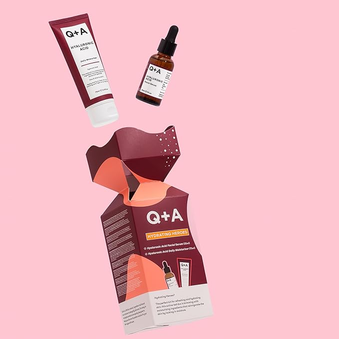 Hydrating Heroes Skincare Gift Set โ A Giftset with Hyaluronic Acid Facial Serum 30ml, Daily Moisturiser 75ml for Dry, Dehydrated Skin, Vegan, Cruelty-Free, for Soft, Supple Complexion