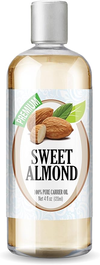 Healing Solutions - Almond Essential Oil - 100% Pure - 4 Oz (120ml) - Promotes Healthy Skin & Hair