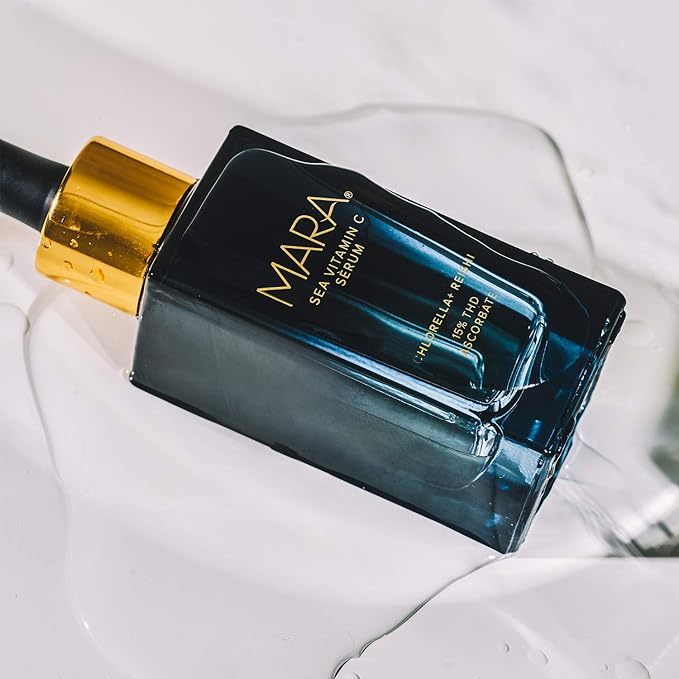 MARA - Natural Chlorella + Reishi Sea Vitamin C Serum | Plant-Based Skin Care | Skin Firming With Moringa + Squalane (1 oz | 30 ml)