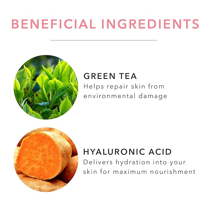 100% PURE Caffeine Face Mask (1 PC), Soothing Face Mask with Hyaluronic Acid, Hydrating Skin Care, Soothes Skin, Sustainably Made - Single Mask