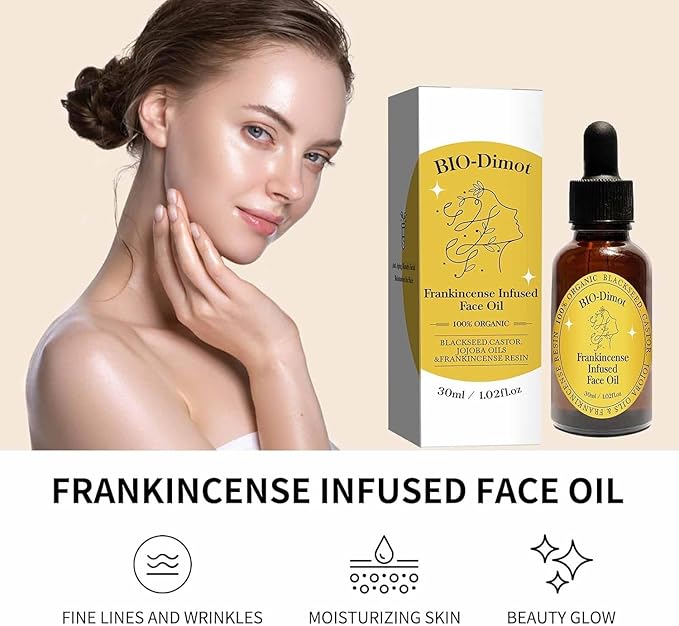 Frankincense Resin Oil For Face,Frankincense Resin Infused Organic Black Seed & Jojoba Oils,Natural skin Care moisturizing, Facial Anti-Aging Moisturizing skin Serum (2)