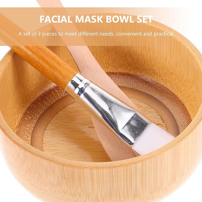 2 sets Facial Mask Mixing Bowl and Brush Kit Practical Clay Mask Tool for Skincare Includes Applicator Brush and Mixing Bowl for Home Beauty Treatments